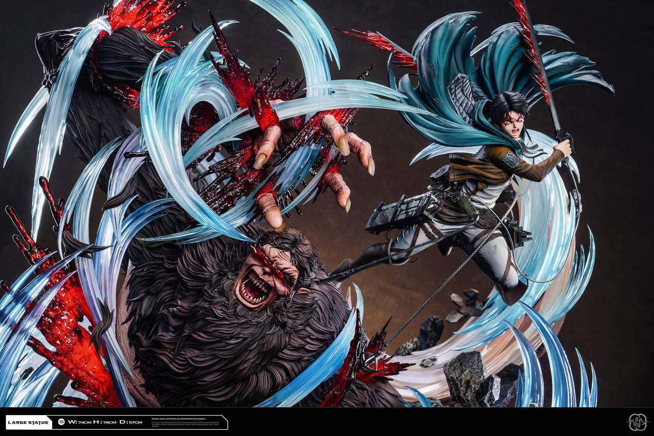 [Pre-Order] Hertz Studio  - Statue - Attack on Titan - 2.0 Ackerman Levi vs Zeke