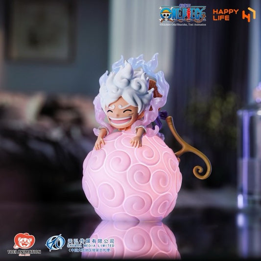 [Warehouse in Stock] HAPPY LIFE Studio - Statue - One Piece Devil Fruit Series LUFFY Gear5 Voice-Activated Night Lamp (Licensed)