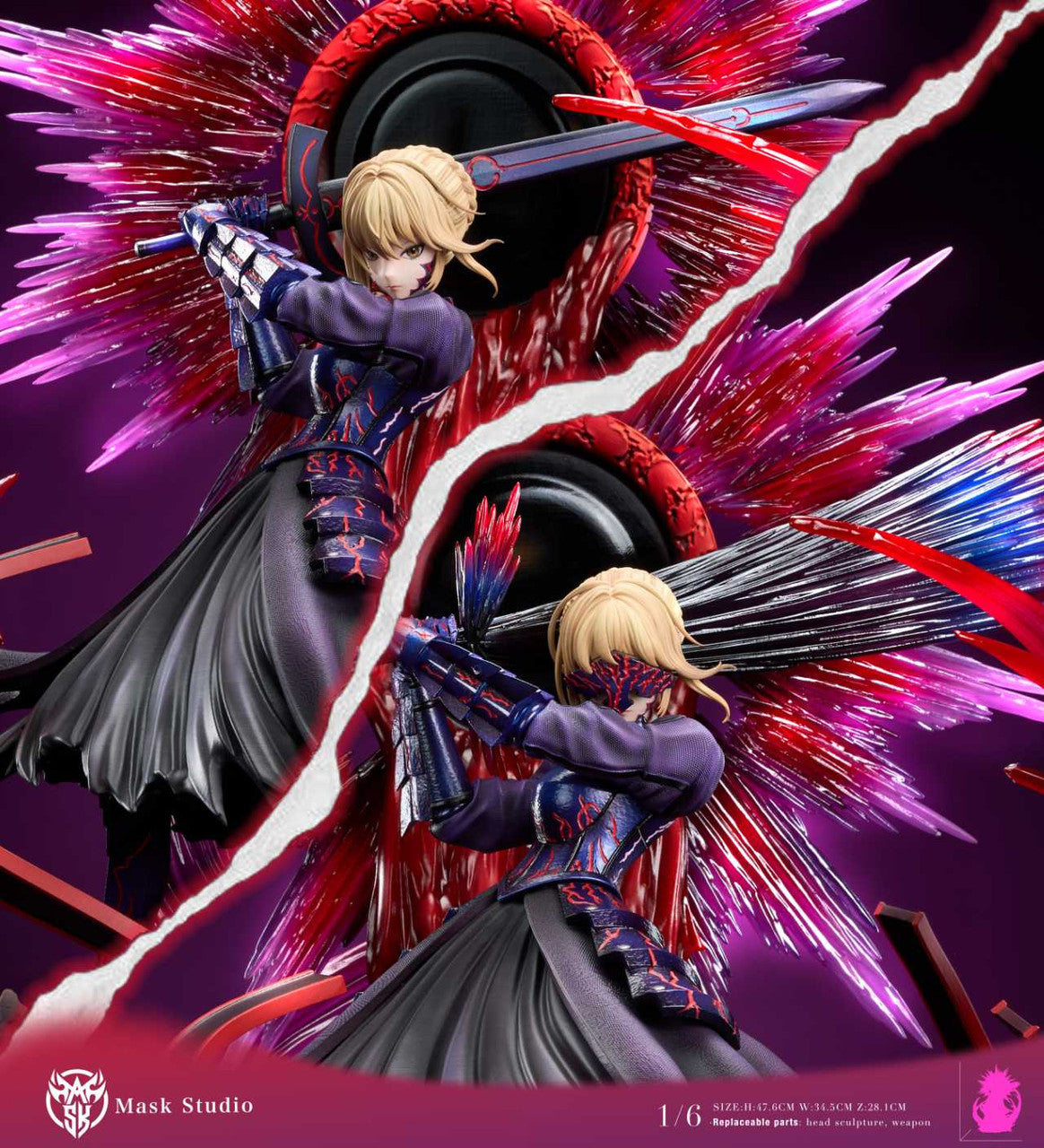 [Pre-Order] Mask Studio - Statue - Fate/stay night - Heaven's Feel Saber Alter/Black Saber