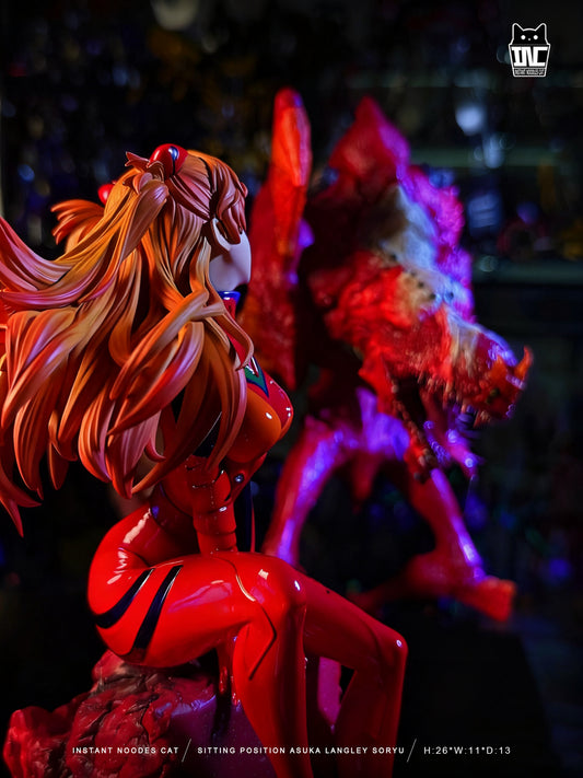 [Pre-Order Closed] INSTANT NOODLES CAT Studio - Statue - Neon Genesis Evangelion - Sitting Asuka