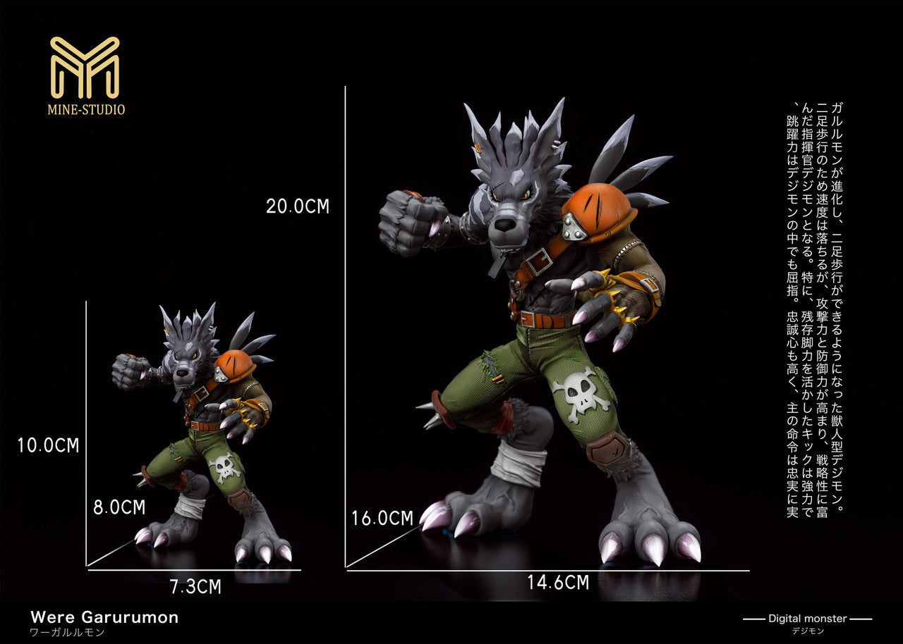 [Pre-Order] Mine Studio - Statue - Digimon - Perfect Level #3 WereGarurumon