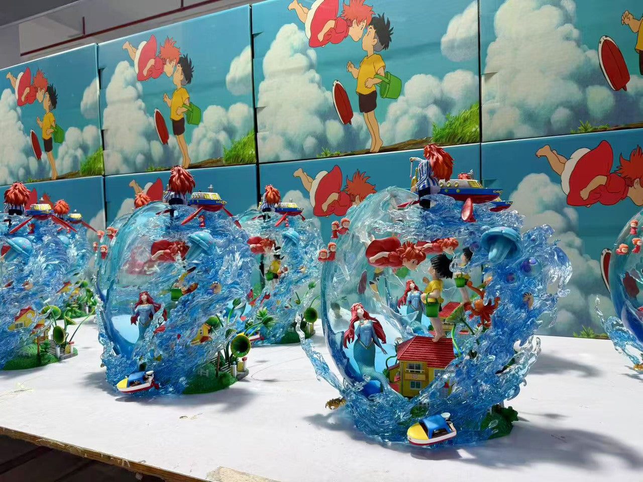 [Warehouse in Stock] OPM Studio - Statue - Hayao Miyazaki Series - Ponyo on the Cliff by the Sea - CP002 Ponyo & Sosuke