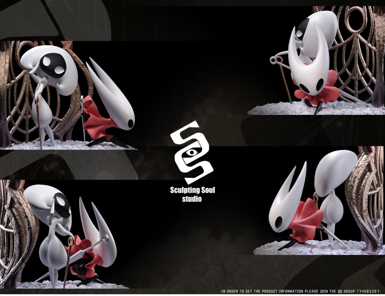 [Pre-Order] Sculpting Soul Studio - Statue - Lace X Hornet - Hollow Knight