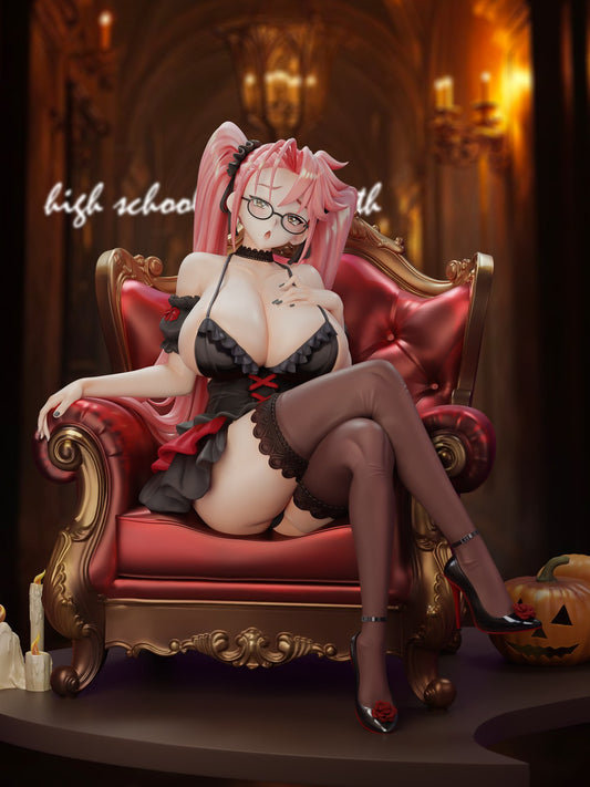[Warehouse in Stock] Green tea Studio - Statue - Saya Takagi Halloween Party - Highschool of the Dead