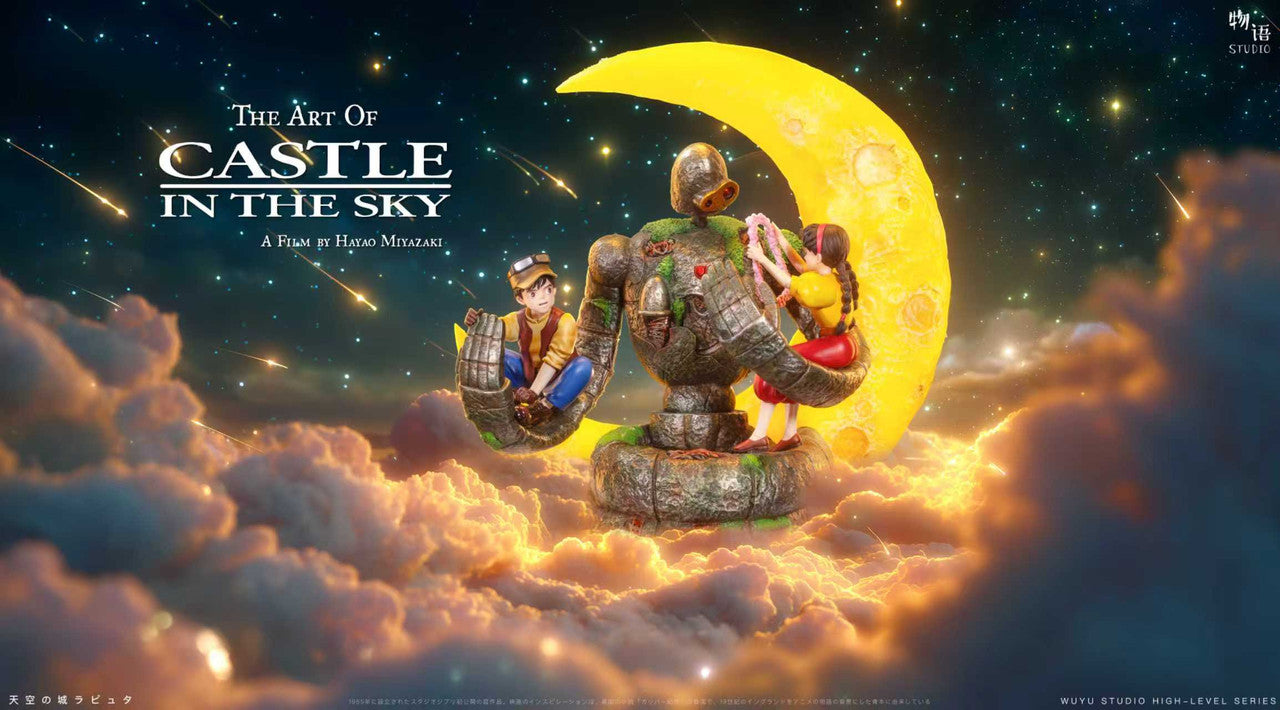 [Pre-Order] Wu Yu Studio - Statue - Castle in the Sky - Embrace of Love Laputian Robo X Sheeta X Pazu