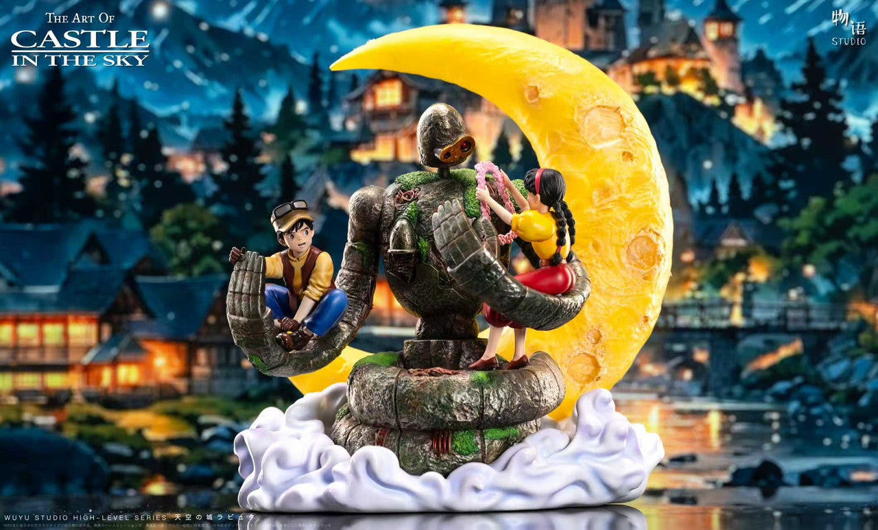 [Pre-Order] Wu Yu Studio - Statue - Castle in the Sky - Embrace of Love Laputian Robo X Sheeta X Pazu