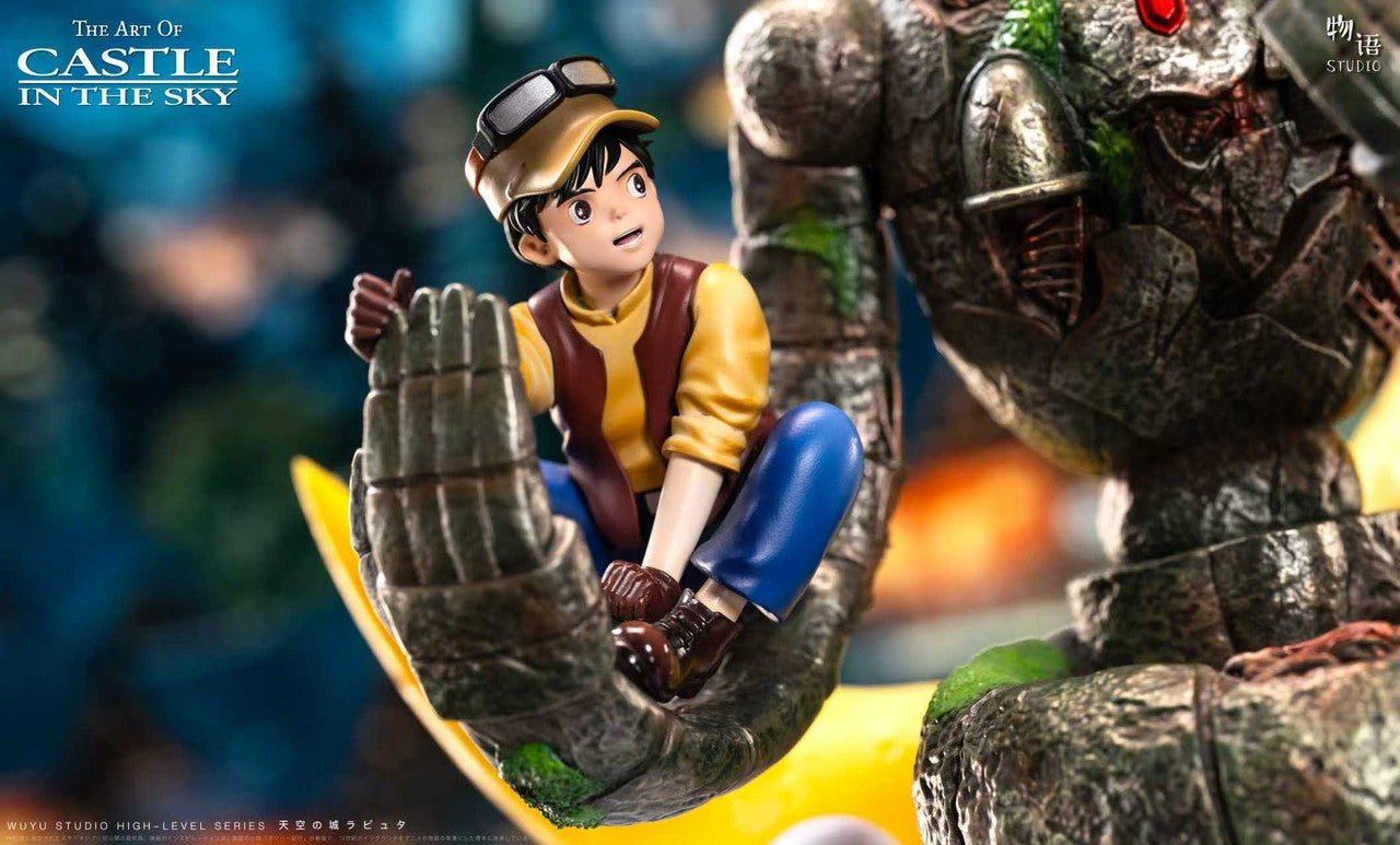 [Pre-Order] Wu Yu Studio - Statue - Castle in the Sky - Embrace of Love Laputian Robo X Sheeta X Pazu