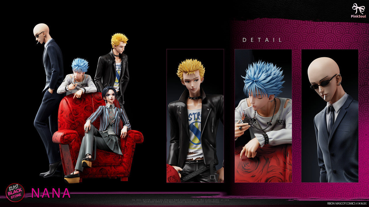 [Pre-Order] Pinksoul Studio - Statue - Nana Osaki X Yasushi Takagi X Nobuo Terashima X Shinichi Okazaki - NANA