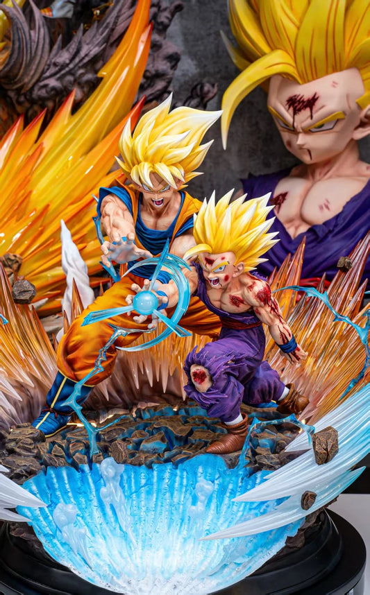 [Warehouse in Stock] FIGURE CLASS Studio - Statue - Dragon Ball - Goku & Gohan Kamehameha