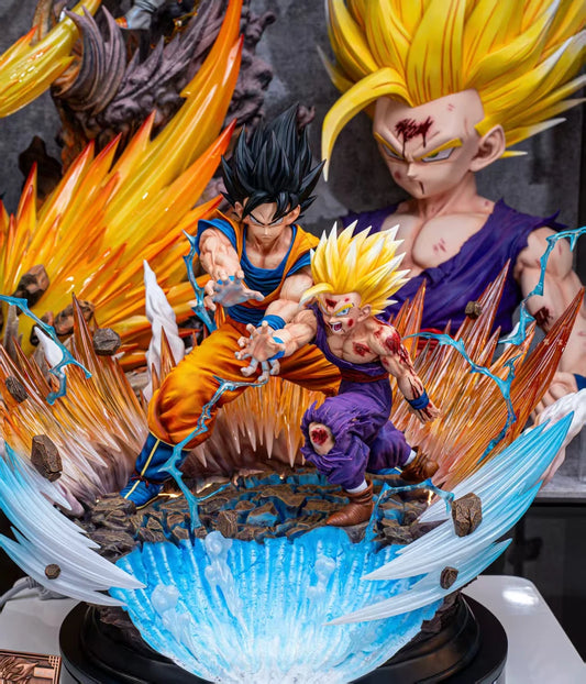 [Warehouse in Stock] FIGURE CLASS Studio - Statue - Dragon Ball - Goku & Gohan Kamehameha