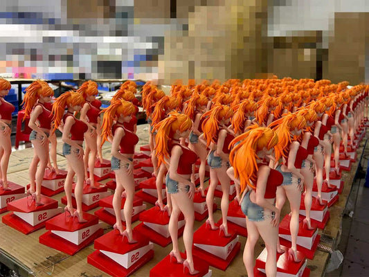 [Warehouse in Stock] THE SUMMER PLANTS Studio - Statue - Neon Genesis Evangelion - Summer Girlfriend Series Campus Belle Asuka