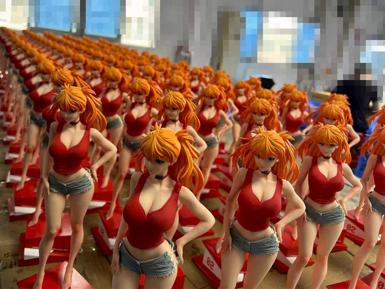 [Warehouse in Stock] THE SUMMER PLANTS Studio - Statue - Neon Genesis Evangelion - Summer Girlfriend Series Campus Belle Asuka