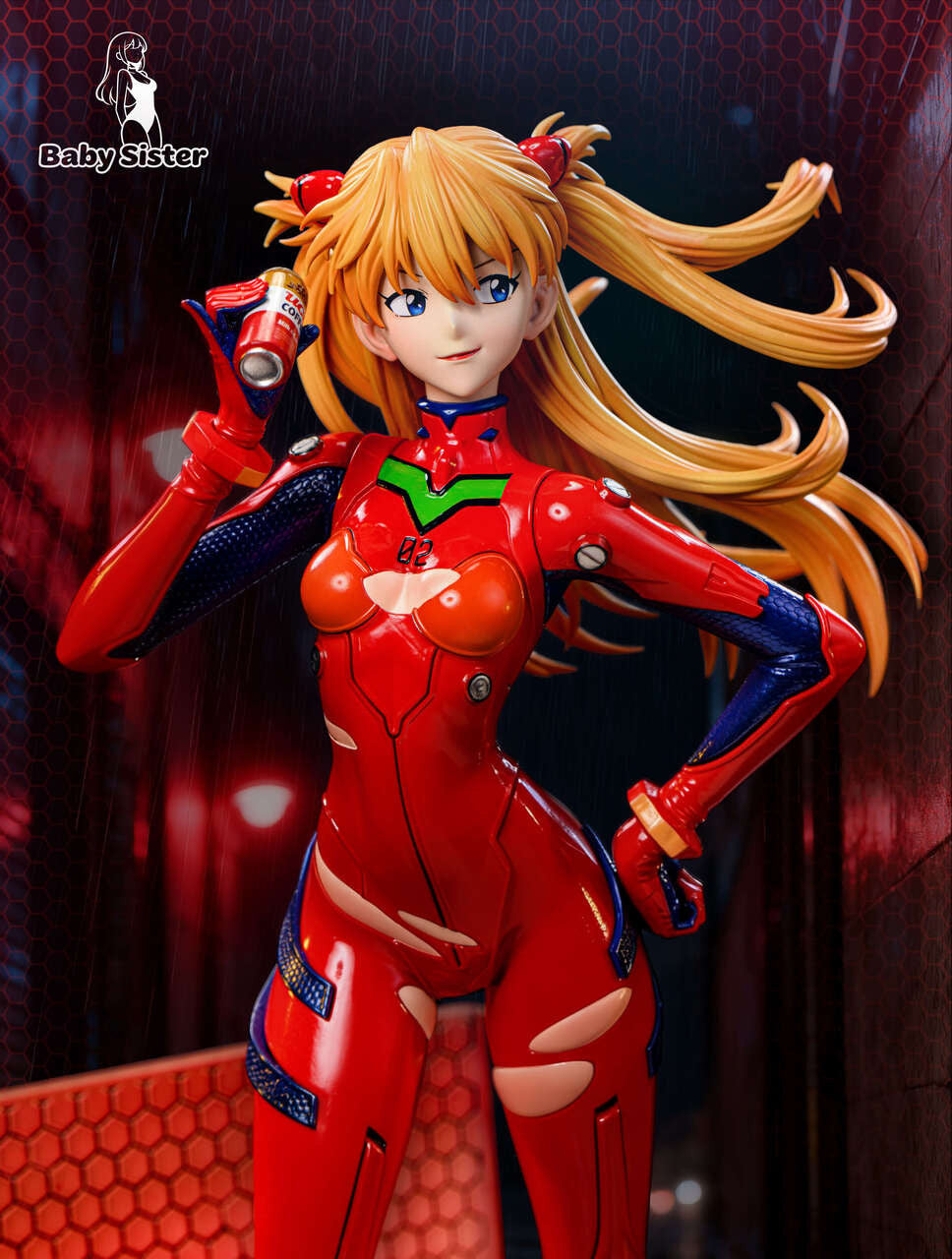 [Pre-Order] Baby Sister Studio - Statue - Asuka with LED Neon Genesis Evangelion