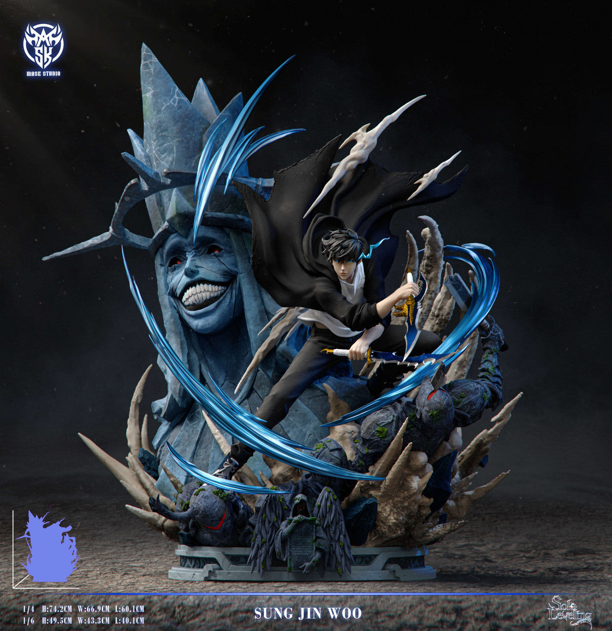 [Pre-Order] Mask Studio - Statue - Sung Jin Woo VS Statue of God Solo Leveling