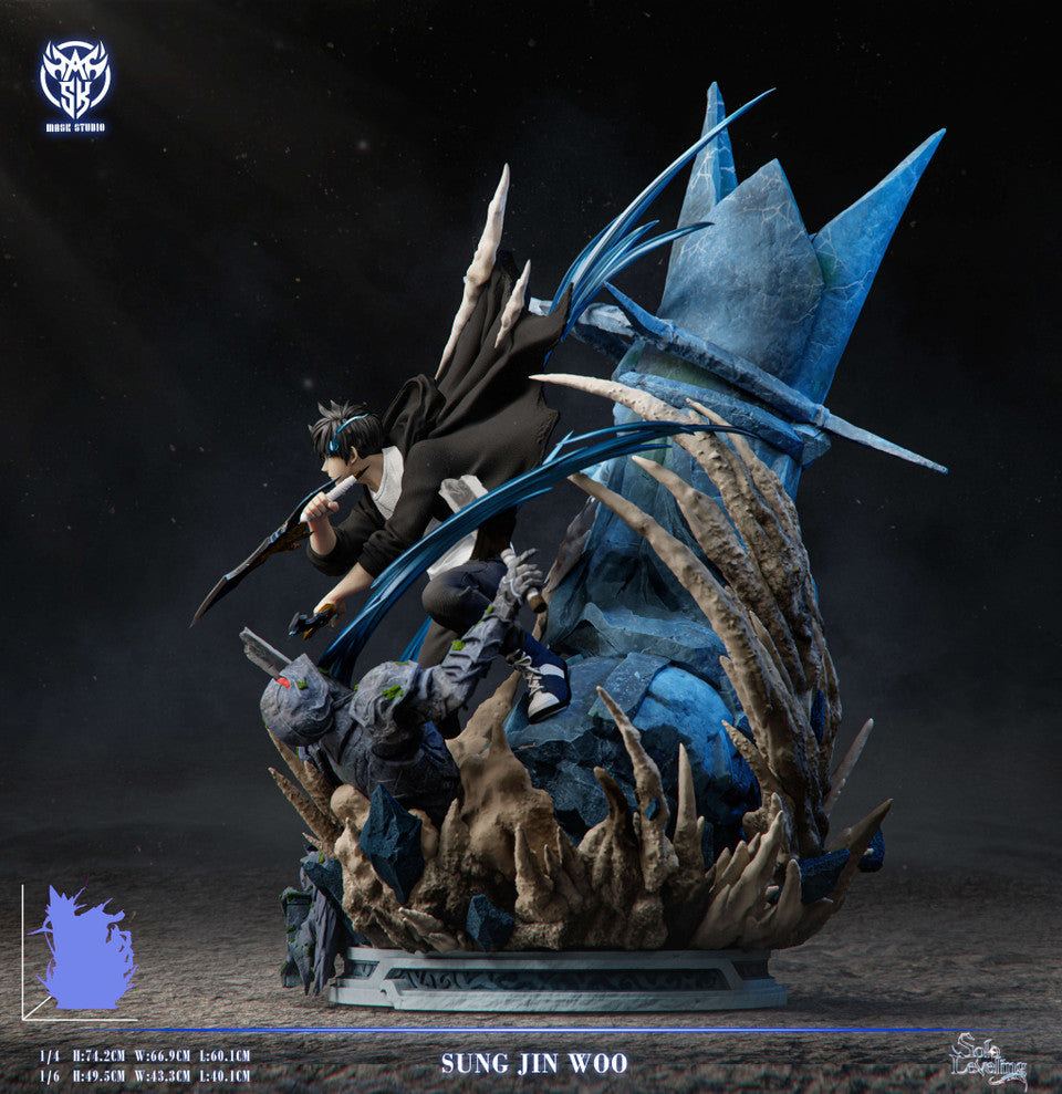 [Pre-Order] Mask Studio - Statue - Sung Jin Woo VS Statue of God Solo Leveling