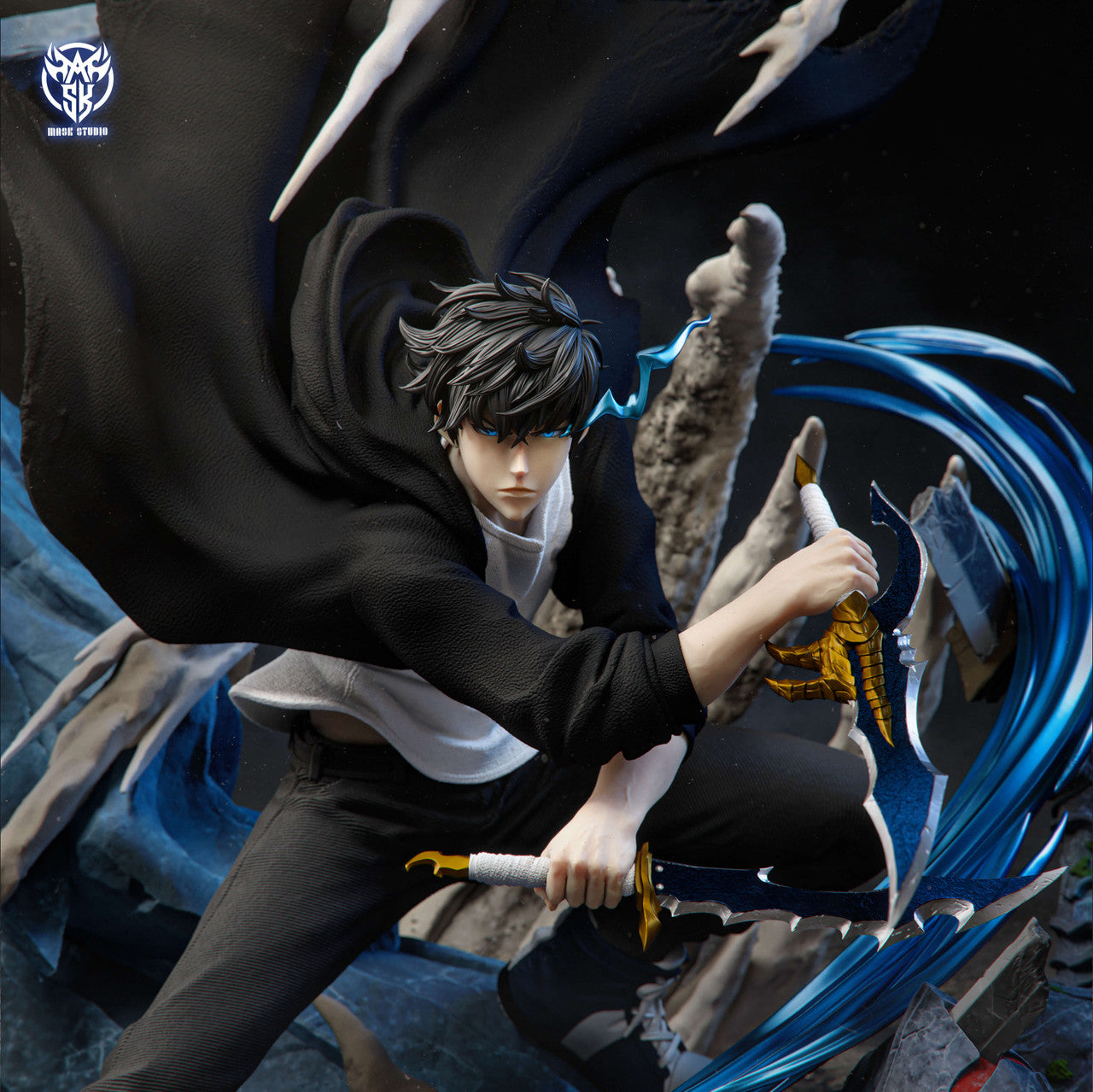 [Pre-Order] Mask Studio - Statue - Sung Jin Woo VS Statue of God Solo Leveling
