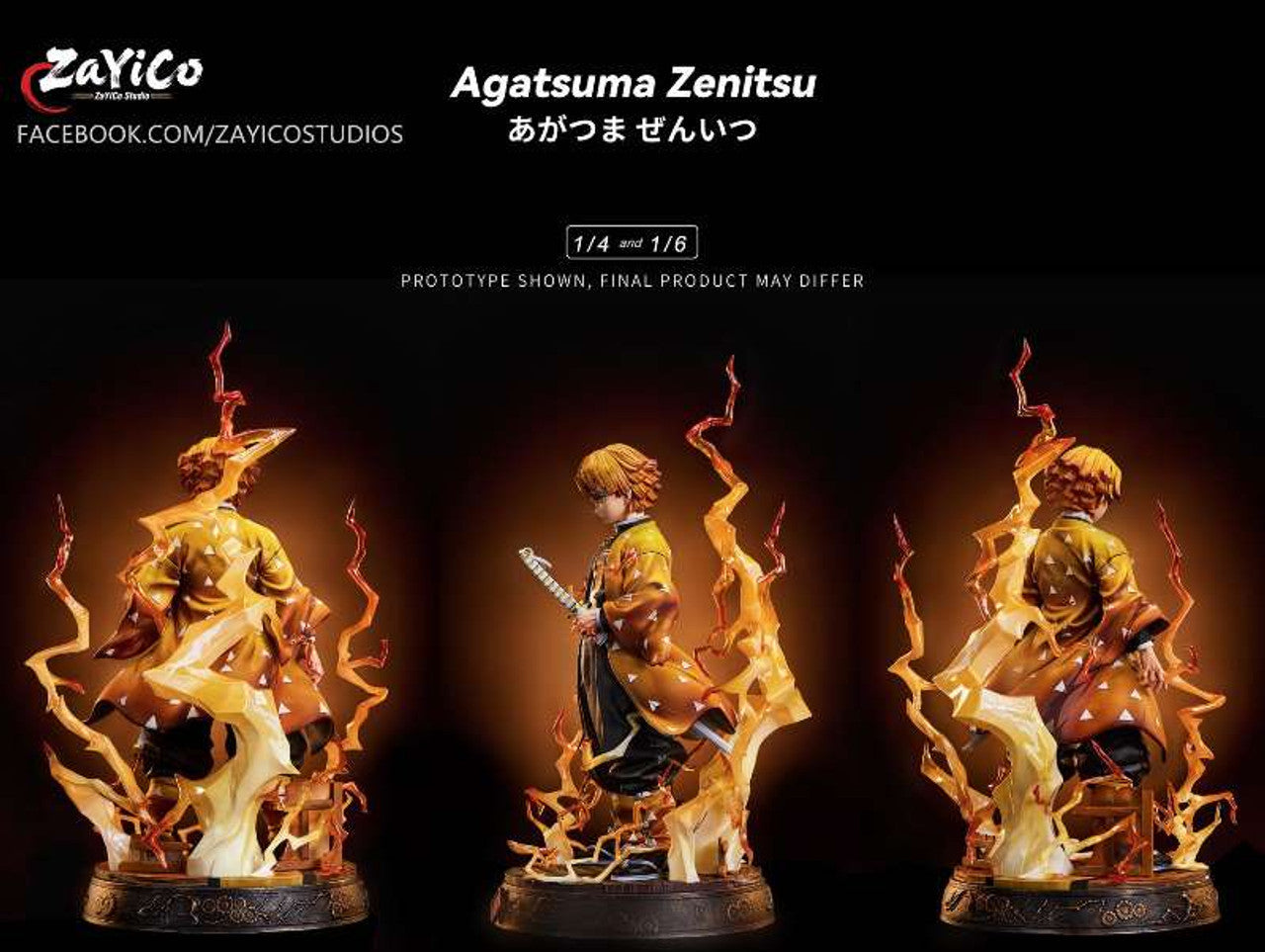[Pre-Order] Zayico Studio - Statue - Agatsuma Zenitsu Demon Slayer
