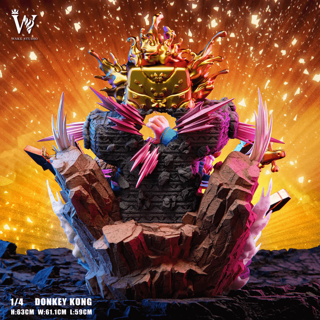 [Pre-Order] Wake Studio - Statue - Donkey Kong Bananza Donkey Kong