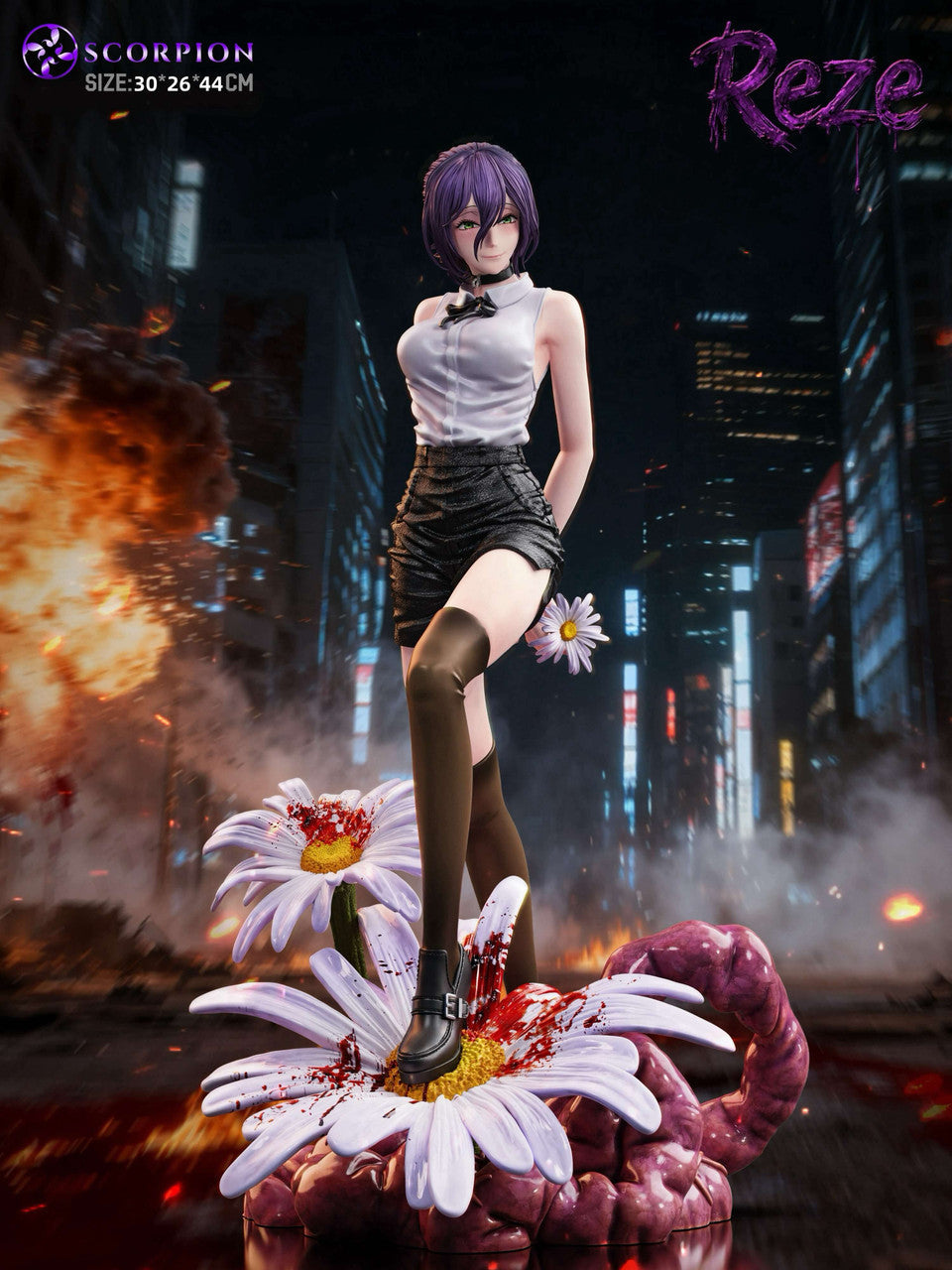 [Pre-Order] Scorpion Studio - Statue - Reze (Bomb Devil) 1/4 Scale Statue Chainsaw Man