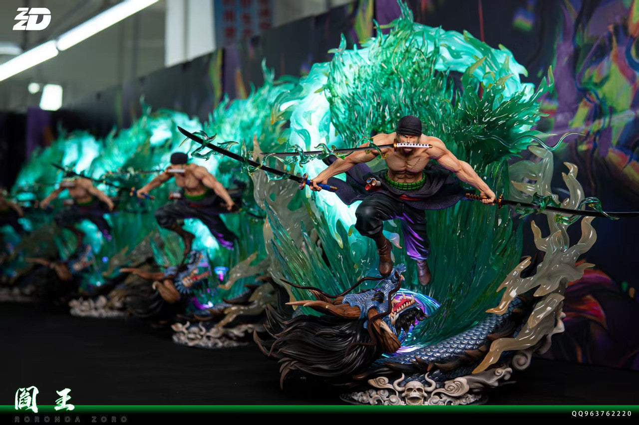 [Warehouse in Stock] ZZDD Studio - Statue - One Piece Zoro with LED Green version