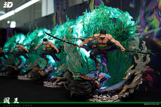 [Warehouse in Stock] ZZDD Studio - Statue - One Piece Zoro with LED Green version