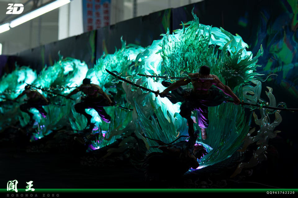 [Warehouse in Stock] ZZDD Studio - Statue - One Piece Zoro with LED Green version