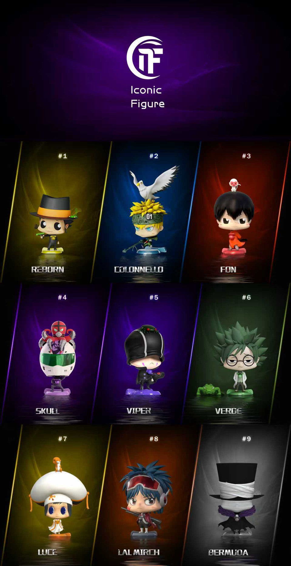 [Pre-Order] Iconic Figure Studio - Statue - Arcobaleno Series #9 Bermuda Katekyo Hitman Reborn