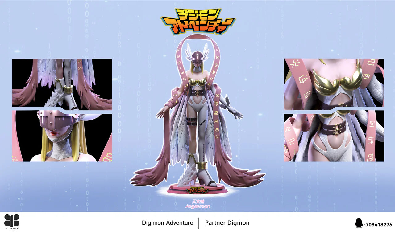 [Pre-Order] Butterfly Studio - Statue - Angewomon X Salamon Digimon