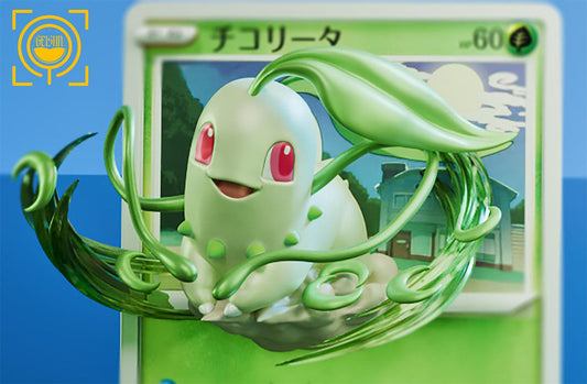 [Pre-Order Closed] GEISHA Studio - Statue - Cards Episode #23 Chikorita #24 Totodile #25 Cyndaquil Pokémon