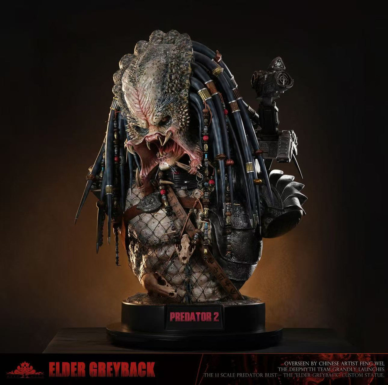 [Pre-Order] DEEPMYTH Studio - Statue - Predator Series Elder Greyback Bust