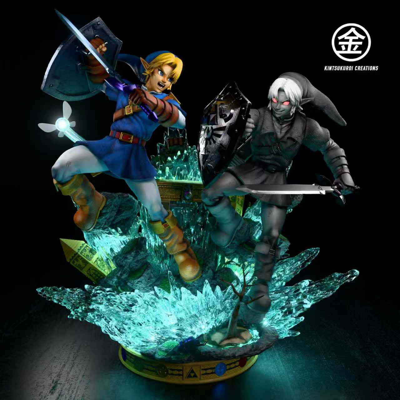 [Pre-Order] Kintsukuroi creations Studio - Statue - LINK VS DARK LINK 14 & 16 DIORAMA The Legend of Zelda