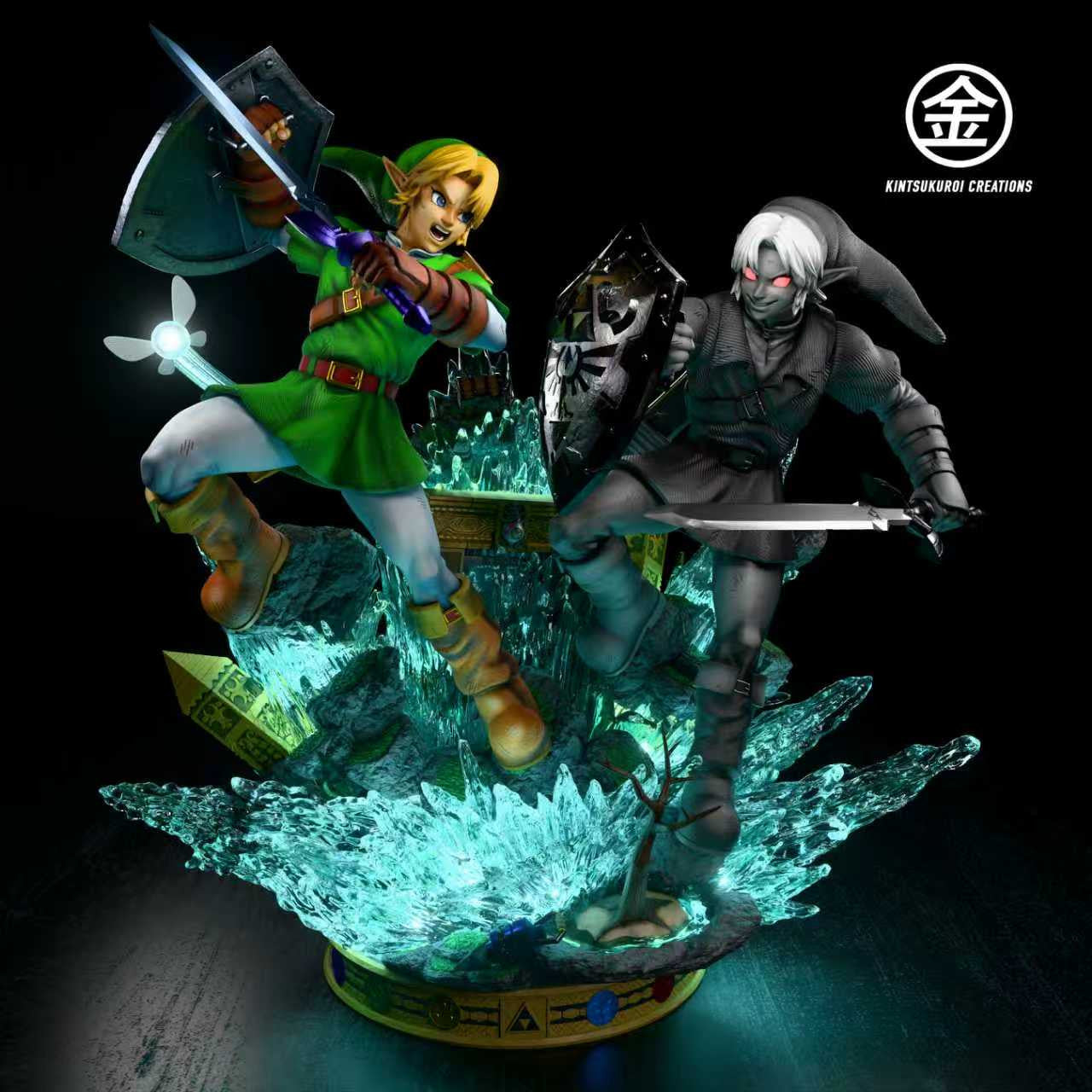 [Pre-Order] Kintsukuroi creations Studio - Statue - LINK VS DARK LINK 14 & 16 DIORAMA The Legend of Zelda