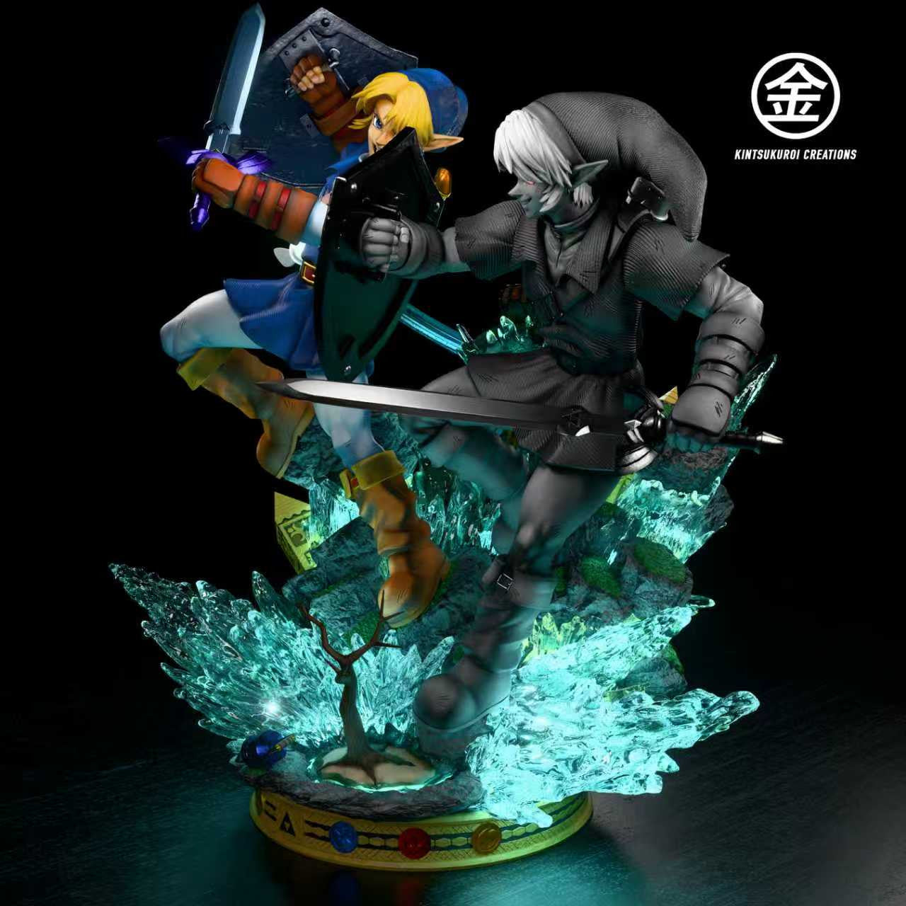 [Pre-Order] Kintsukuroi creations Studio - Statue - LINK VS DARK LINK 14 & 16 DIORAMA The Legend of Zelda
