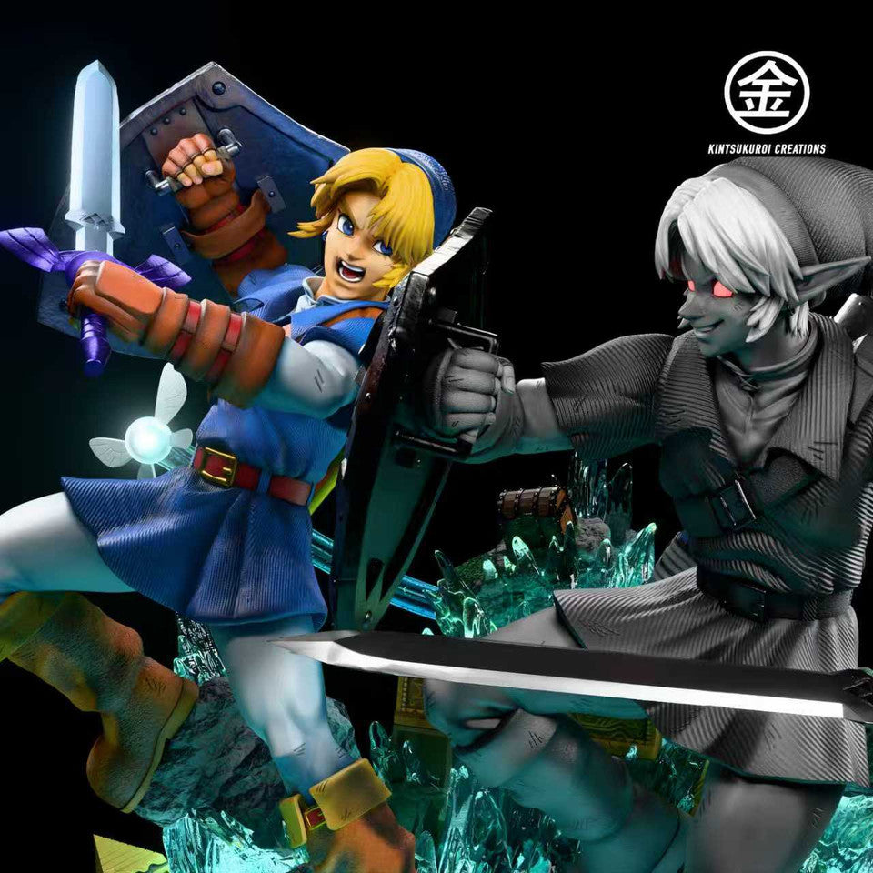 [Pre-Order] Kintsukuroi creations Studio - Statue - LINK VS DARK LINK 14 & 16 DIORAMA The Legend of Zelda
