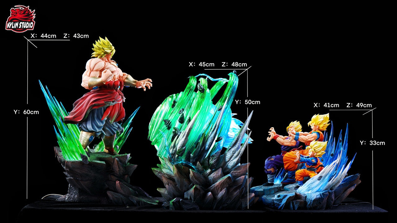 [Pre-Order] Kylin Studio - Statue - Dragon Ball Broly VS Goku Gohan Goten