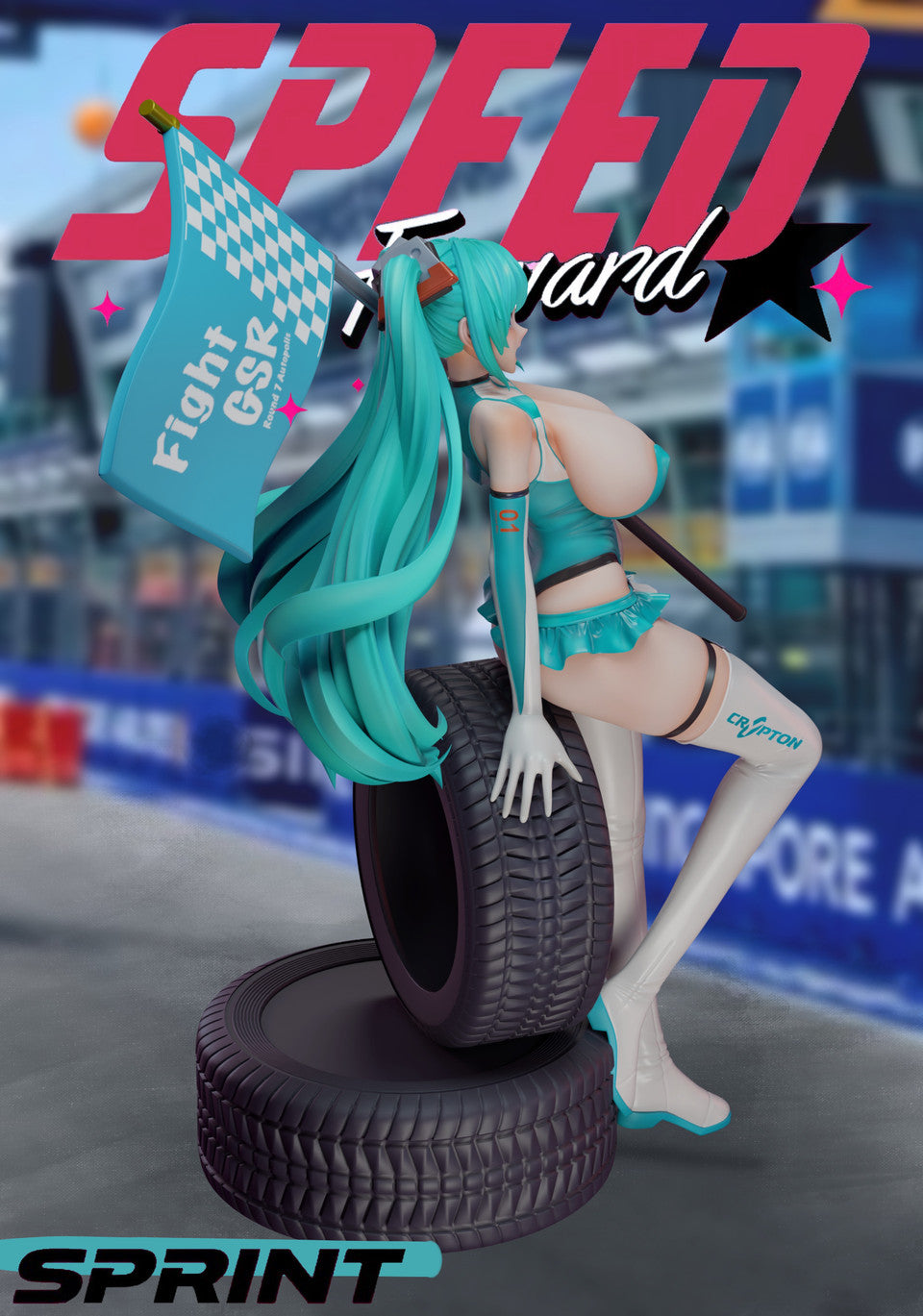 [Pre-Order] SC Studio - Statue - Project Sekai - Racing Girl Hatsune Miku