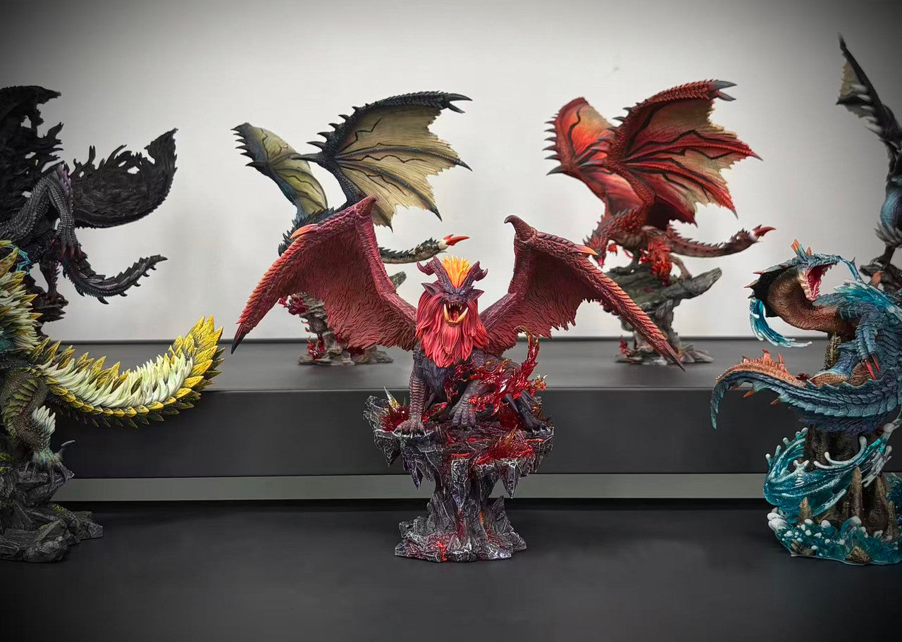 [Warehouse in Stock] S6 studio - Statue - Monster Hunter - Flame King Dragon Teostra