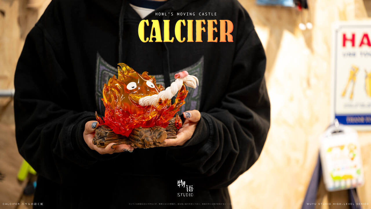 [Pre-Order] Wu Yu Studio - Statue - Calcifer Eating Hair Howl's Moving Castle