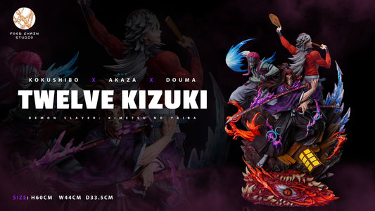 [Pre-Order] Food Chain Studio - Statue - Kokushibo & Akaza & Douma with LED Demon Slayer
