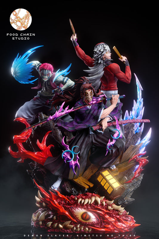 [Pre-Order Closed] Food Chain Studio - Statue - Kokushibo & Akaza & Douma with LED Demon Slayer