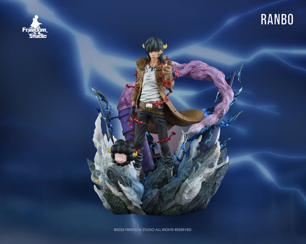 [Pre-Order] Freedom Studio - Statue - Ranbo with LED Katekyo Hitman Reborn