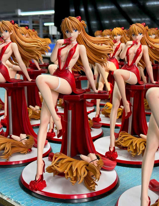 [Warehouse in Stock] Wonderland Studio - Statue - Neon Genesis Evangelion Dress Girl ASUKA