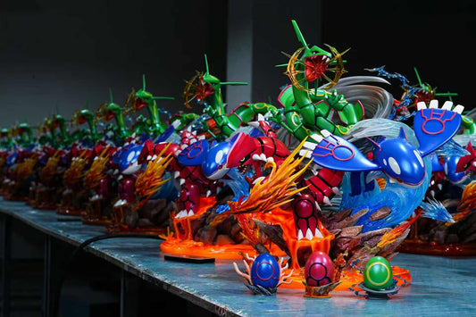 [Warehouse in Stock] GuGu Studio - Statue - Pokémon Hoenn Region Super-ancient Pokémon Kyogre & Groudon & Rayquaza