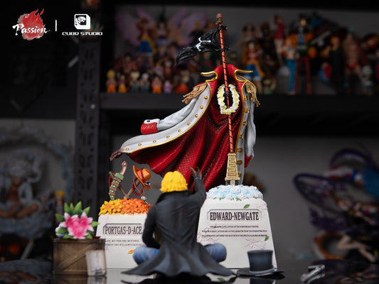 [Pre-Order] Passion Studio X Cube Studio - Statue - One Piece - Whitebeard and Ace's End 2.0