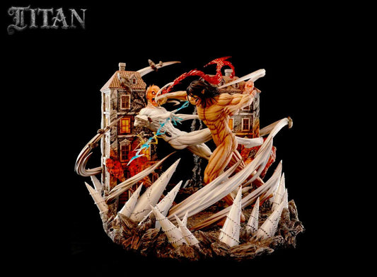 [Pre-Order] TITAN Studio - Statue - Attack on Titan - The Great Titan 01 War Hammer Titan VS. Attack Titan Attack on Titan
