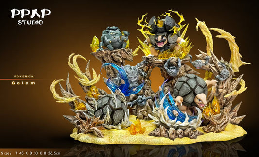 [Pre-Order] PPAP Studio - Statue - Golem Family Evolution Set Pokémon
