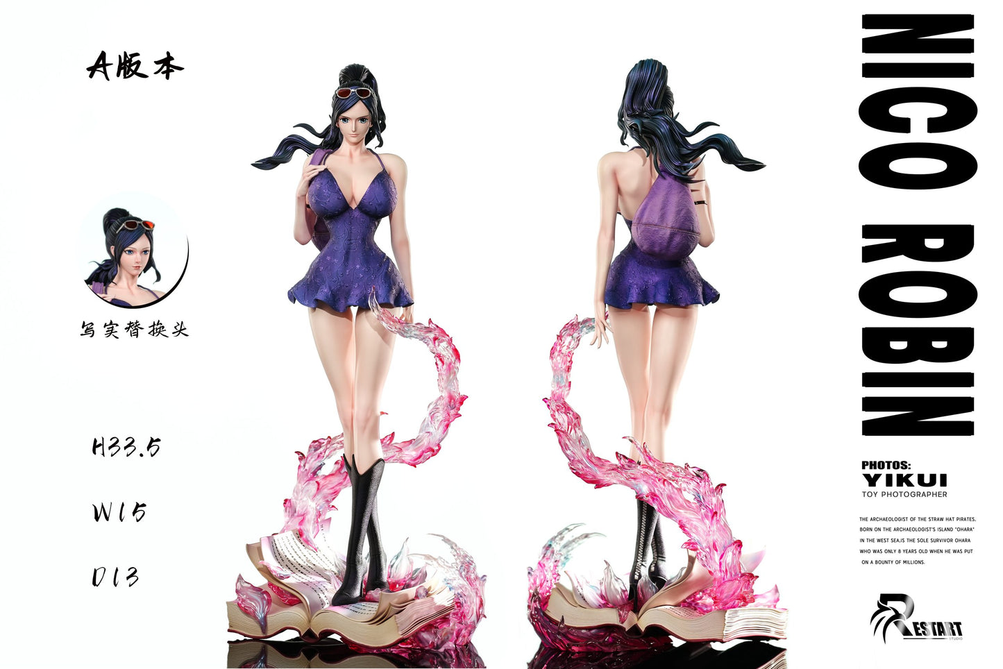 [Pre-Order Closed] Restart Studio - Statue - One Piece - Nico Robin Book Effects