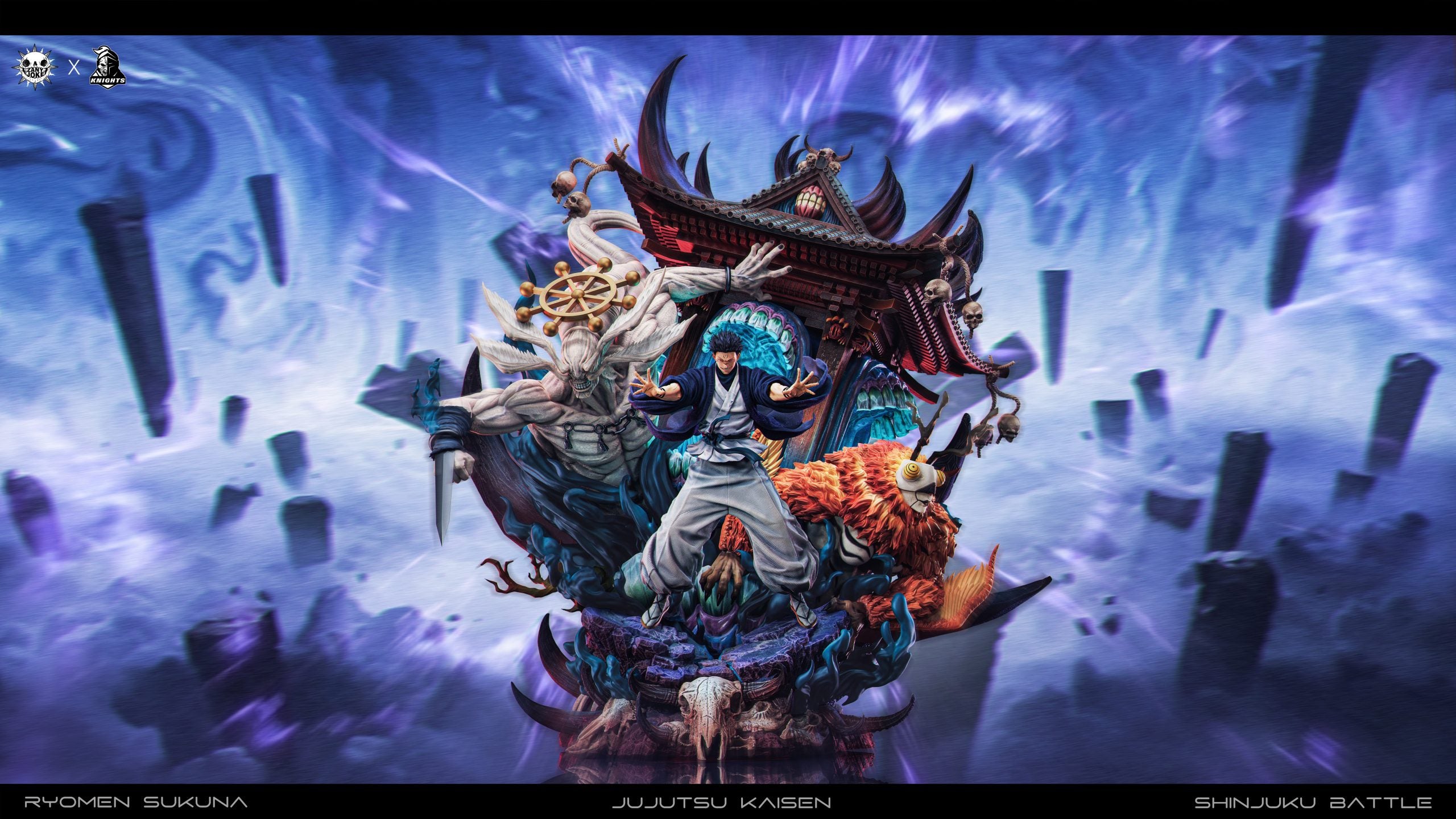 がん　TEMPLE-STUDIO　喜多1/4スケール 呪術廻戦 ZanyJoke Studio X Temple Studio 五条悟 樹脂製スタチュー