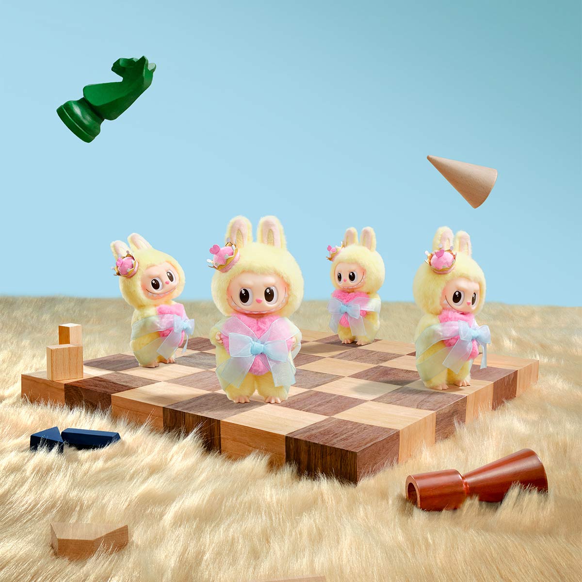 POPMART-THE MONSTERS Let's Checkmate Series-Vinyl Plush Hanging Card