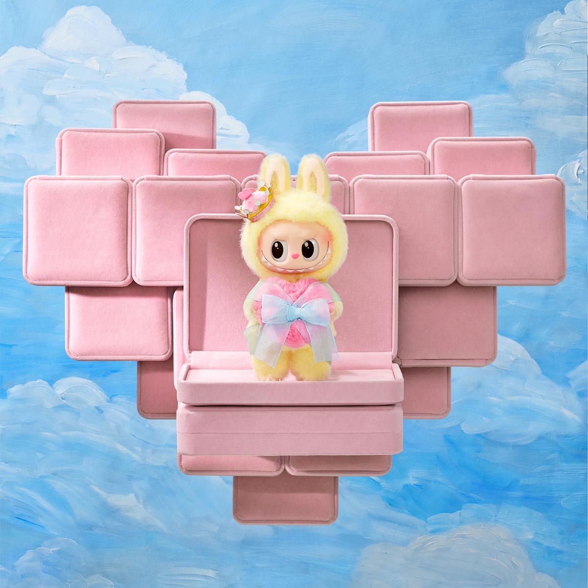 POPMART-THE MONSTERS Let's Checkmate Series-Vinyl Plush Hanging Card